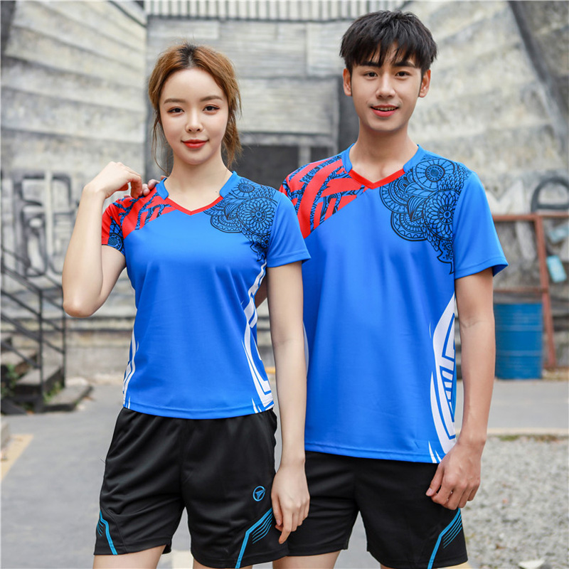 Table Tennis Uniform - Kaus Tenis Baru Pria/Wanita, Kaus Bulu
