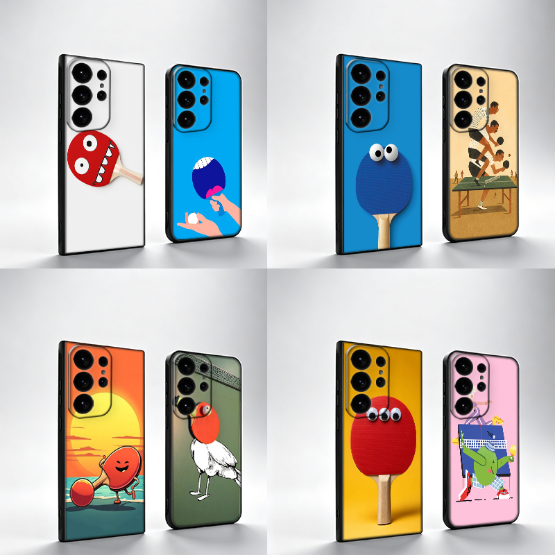 Table Tennis Quotes - Casing Ponsel Kartun Tenis Meja Baru