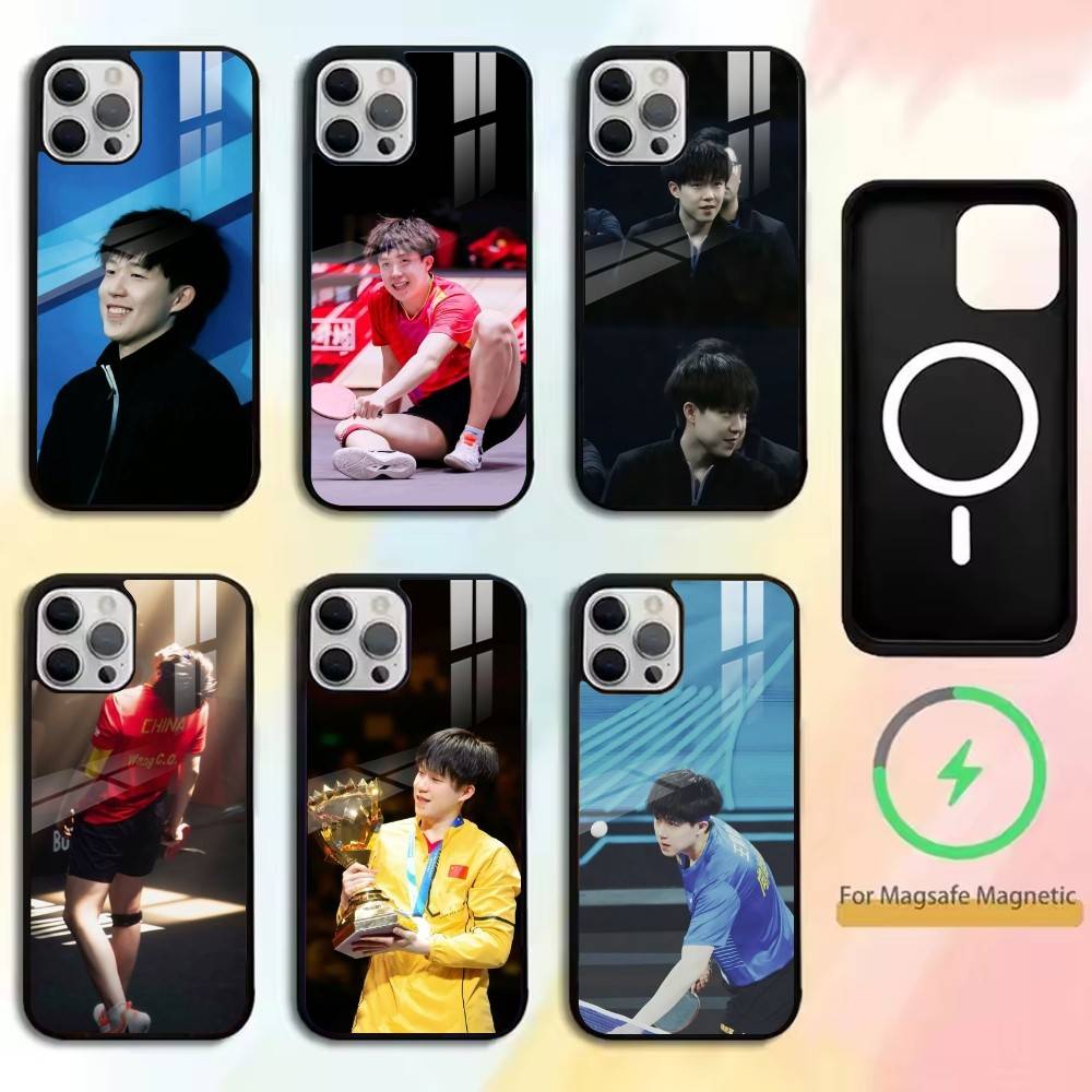 Table Tennis Quotes - W-Wang Chuqin-Pemain tenis meja Casing Ponsel