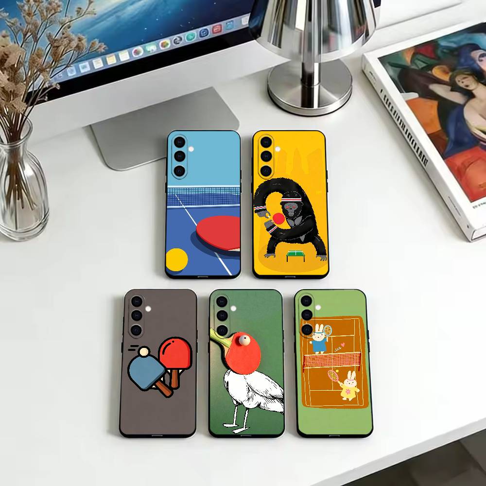 Table Tennis Quotes - Casing Ponsel Kartun Tenis Meja Baru