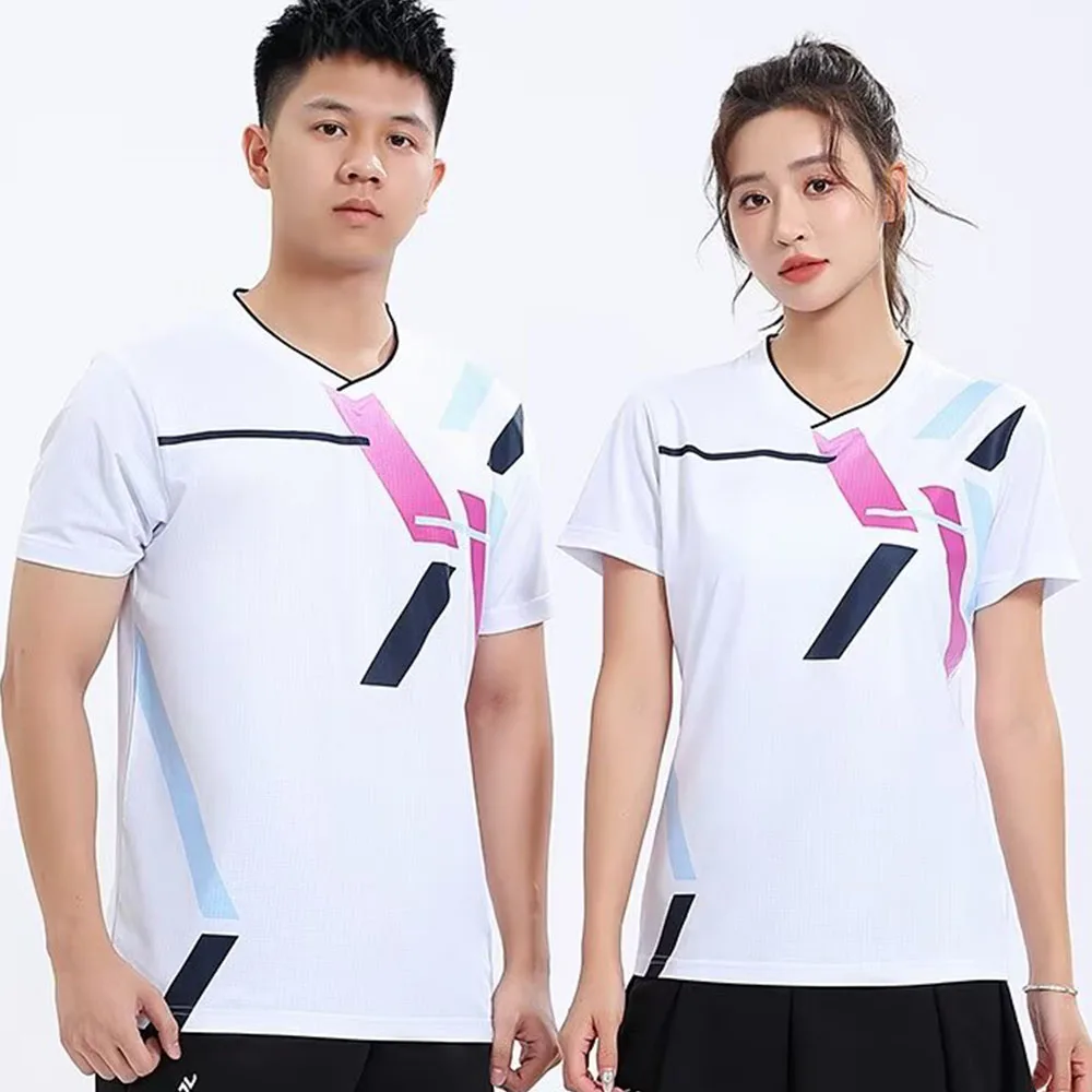 Table Tennis Uniform - Kaos Badminton untuk Pria Wanita Cepat