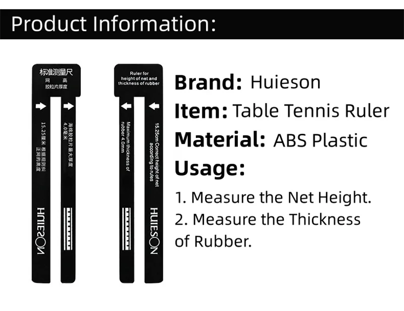 HUIESON Pengukur Tinggi Jaring - Table Tennis Net Height ulasan dan harga