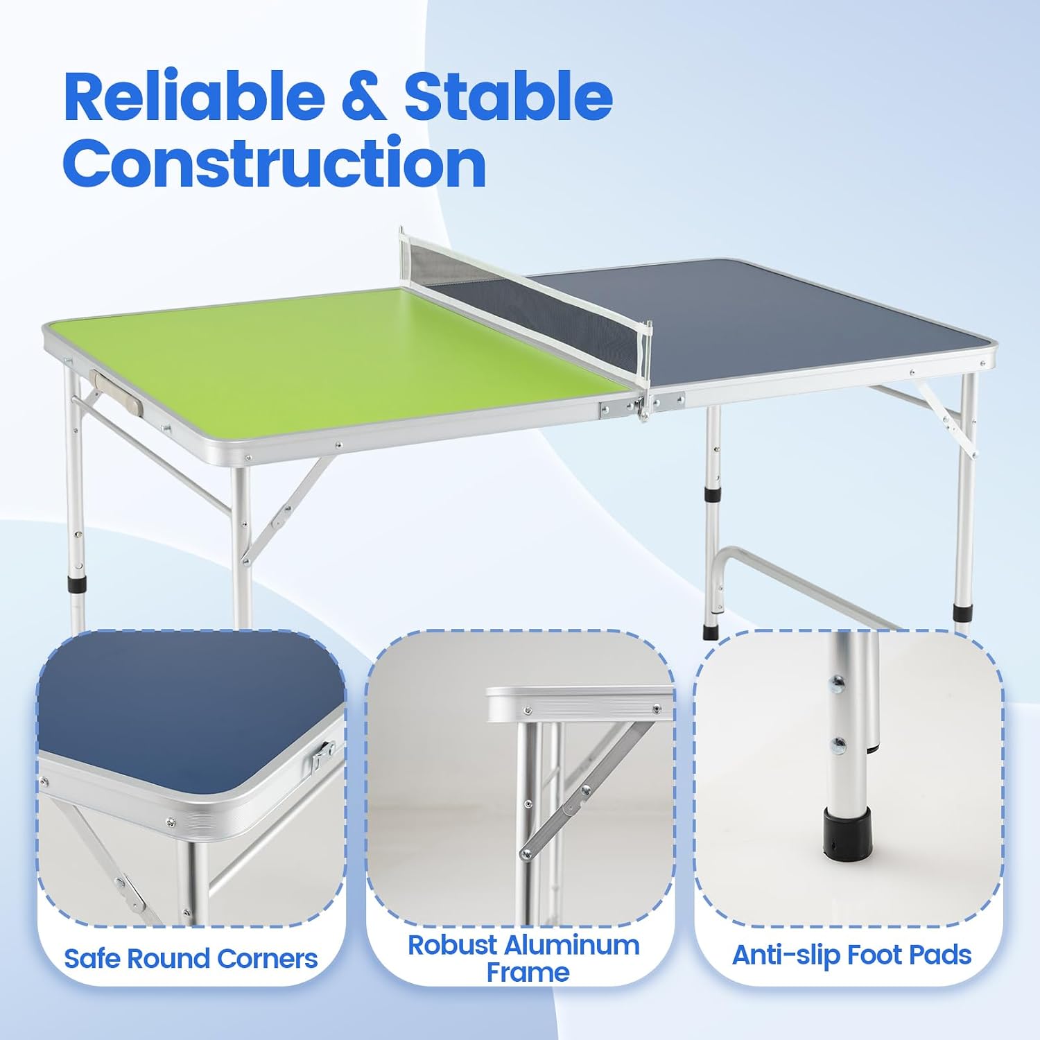 Meja Ping Pong Lipat Dengan Ja - Table Tennis Net Height ulasan dan harga