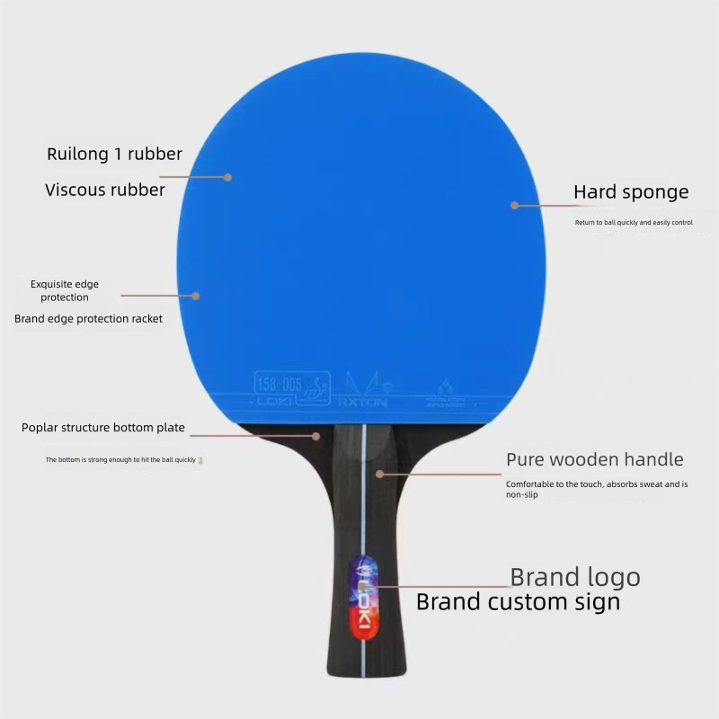 Profesional 2 Buah Raket Tenis - Table Tennis Touch ulasan dan harga
