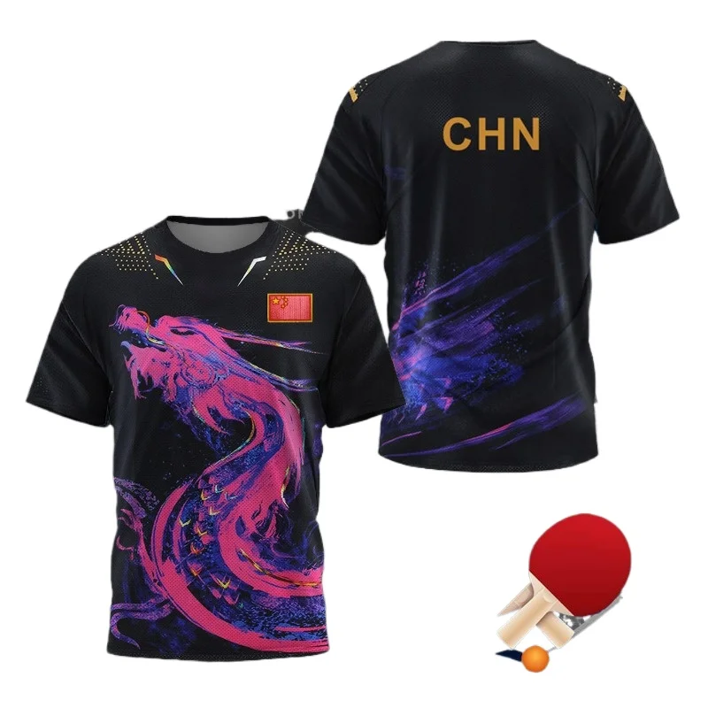 Kaus Grafis Tenis Meja CHINA D - Xu Xin Table Tennis ulasan dan harga